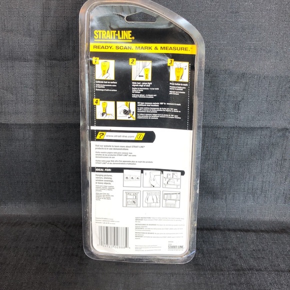 Strait Line Deep Scan Stud Finder With Tape Measure - Picture 2 of 3